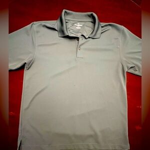 Grand Slam Gray Polo Shirt Classic Short-Sleeve Design